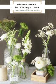 Blumen Deko Im Vintage Stil Selber Machen Fur Hochzeit Als Tischdekoration Hochzeitstischdekoration Tischdekoration Hochzeit Blumen Tischdeko Hochzeit