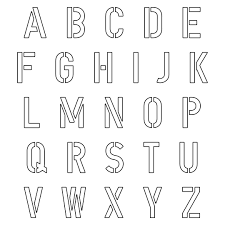 Printable uppercase & lowercase alphabet letter stencils. 10 Best Fancy Letter Stencils Free Printable Printablee Com