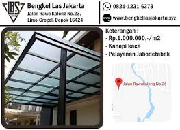 Harga kanopi kaca tempered dan laminated serta daftar harga atap kanopi kaca skylight permeter persegi. Bengkel Las Jakarta Jalan Rawa Kalong No 23 Depok Villa Mutiara Cinere Depok 2021