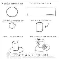 Paper Top Hat Template Bird Just Makes Me So Happy I Added Her Mini Top Hat Hat Template Top Hat