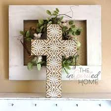 Iron cross, standing, home decor, ornaments, tabletop decorations, office decor. Wood Cross Wall Decor The Inspirited Home