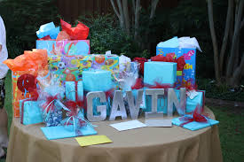 Crab Birthday Party Gift Table With Child S Name In Faux Galvanized Letters Boy Birthday Parties Birthday Party Gift 1st Birthday Parties