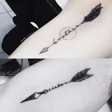75 Unique Arrow Tattoos Meanings 2021 Guide Sister Tattoo Designs Brother Sister Tattoo Matching Sister Tattoos