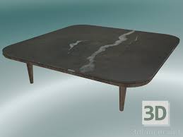 Retrouvez notre sélection de tables basses : Modele 3d Table Basse Fly Sc11 120x120 N 32cm Pietement En Chene Huile Fume Et Plateau En Marbre Poli Pietr 3dlancer Net
