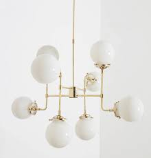 Modern Bistro Globe Chandelier Large Chandelier Lighting Industrial Multi Light Hanging Pendant Modern 8 Globe Chandelier Dining Room Globe Light Fixture Globe Lights Light Fixtures