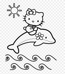 Download or print easily the design of your choice with a single click. Hello Kitty Is Up Above The Dolphins Coloring Page Hello Kitty Coloring Pages Free Transparent Png Clipart Images Download