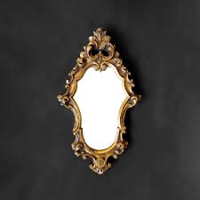 Small Gold Accent Mirror Ornate Distressed Italian Mirror Etsy Mirror Accent Mirrors Vintage Mirror