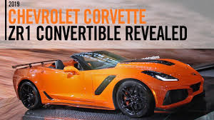 2019 Chevrolet Corvette Zr1 Convertible Reveal La Auto Show Youtube