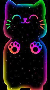 Pin By Ana Cristina Lopez On Wallpaper Cats Neon Wallpaper Unicorn Wallpaper Cute Iphone Wallpaper Cat