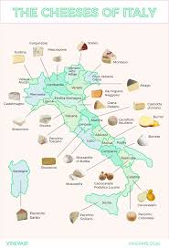 cheeses chart in 2019 italy food italy map italian wine