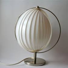 Verner Panton Style Moon Table Desk Lamp Space Age Kartell Mid Century Moon Table Lamp Desk Lamp