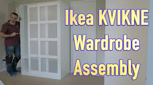 Ikea Kvikne Wardrobe With 2 Sliding Doors Assembly Ikea Wardrobe Ikea Sliding Doors