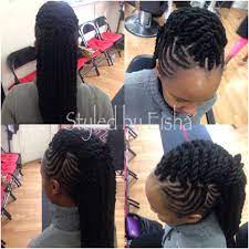 Two Strand Hairstyle With Braids And Marley Twist Natural Hair Styles Hair Styles Braided Hairstyles