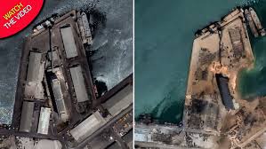 All of the windows in the naggear's apartment in the neighborhood of gemmayzeh, which sits just up the hill. Beirut Explosion Before And After Satellite Images Show City Decimated By Blast World News Mirror Online