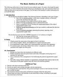 There is a difference between an outline and research notes. Printable Research Paper Outline Template 8 Free Word Pdf Documents Download Free Premium Templates