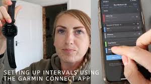 The program actually works both ways, so. Setting Up Intervals Via The Garmin Connect App Youtube