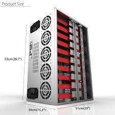 Slide out is a little gimicky and requires attention to detail during the build to run wiring correctly to utilise the feature, would be good if it had dedicated allocation for the ssd. Crypto Coin Open Air Mining Frame Rig Graphics Case For 10 12 Gpu Eth Btc Pc Power Supplies Aliexpress