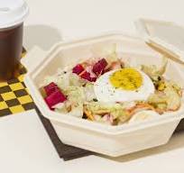 85 oz Octagonal Cornstarch Food Container | Eco Takeout Box