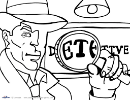 Artistic or educative coloring pages ? Printable Spy Detective Coloring Page 6 Coolest Free Printables
