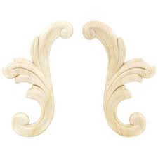 Feather Scroll Wood Appliques Hobby Lobby Wood Appliques Wood Crafts Furniture Appliques