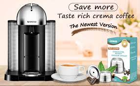 We like that these capsules are able to do so much without being overpowering, but we do wish the solelio had a little more body. Stainless Steel Vertuoline Pod Filters Cup 230ml Brewing Volume Reusable Refillable Coffee Capsule Coffer Set For Nespresso Vertuoline Gca1 Delonghi Env135 Roeam Reusable Coffee Capsule Kitchen Dining Home Urbytus Com