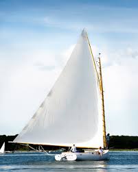 Indeed, it soothed our soul. Large Catboat Named Kathleen In Pleasant Bay Cape Cod