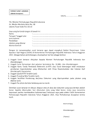 Bijaklah saat mencari lowongan kerja, harap baca dengan teliti, banyak oknum penipuan lowongan kerja bertebaran. Contoh Surat Lamaran Dan Surat Pernyataan Pendaftaran Cpns Kemenhub 2021 Halaman All Tribunnews Com Mobile