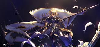jeanne d'arc fate apocrypha fate grand order #blonde #spear #armor closed  eyes #Anime #2K #wallpaper #hdwallpaper … | Jeanne d arc, Fate/apocrypha,  Joan of arc fate