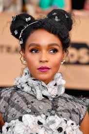 Janelle Monae S Sag Hair Accessories Look Like Modern 90s Butterfly Clips Beauty Curly Hair Styles Hair Makeup