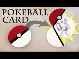 In this video, i am going to show you special cards making at home.please like the video, if you liked the card. Pokemon Diy Easy Pokeball Card Youtube