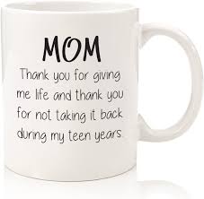 30+ best gifts for moms, even if she begs you not to spend money on her. Amazon Com Gifts For Mom Funny Coffee Mug Thank You For Giving Me Life Best Mom Gifts Unique Mother S Day Gag Gift Idea For Her From Daughter Son Kids