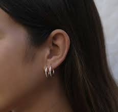 aros de plata 925, ideal para primer o segundo agujerito.