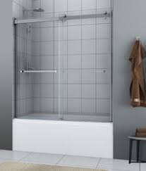 Aston coraline 60w x 60h frameless sliding bathtub shower door with glass. Bathtub Shower Doors At Menards