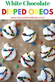 White Chocolate Dipped Oreos Christmas Candy Recipes Christmas Snacks Cookies Recipes Christmas