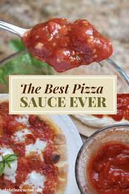 Best Pizza Sauce Recipe No Cook Authentic Italian Style Christina S Cucina Pizza Sauce Homemade Pizza Sauce Sweet Pizza