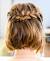 Crown Braid For Short Hair Step By Step