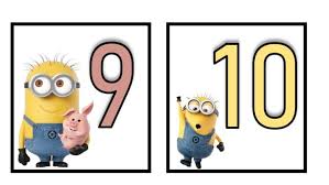 MINIONS FLASHCARDS Numbers 1 - 10 by Claudia Resources | TPT