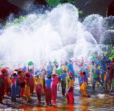 Water Splashing Festival Yunnan Province China Songkran Festival Festival Culture Travel