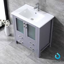 Get it as soon as thu, jul 1. Lexora Volez 30 Color Dark Grey Bathroom Vanity With Mirror