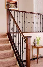 Stairways are centerpieces in the home, often practical and decorative. Interior Stair Railings Stair Railing Design Interior Stair Railing Indoor Stair Railing