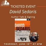 David Sedaris -- Ticketed Event — Page & Palette