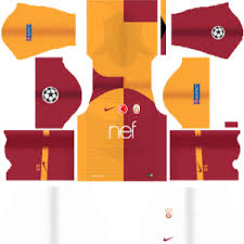 A series of tonal stripes appear on each half. Galatasaray Sk Kits 2018 2019 Dream League Soccer