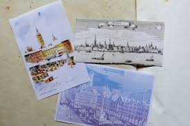 Briefmarken herausgeben, herausbringen, aufkleben, sammeln. Die Geschichte Der Postkarte Staehlin