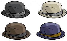 Cartoon Old Gentleman Retro Hat Vector Icon Set Retro Hats Icon Set Vector Hat Vector