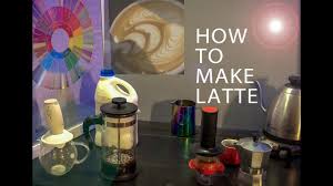 طريقة عمل لاتيه بدون مكينه قهوة How To Make Latte Youtube