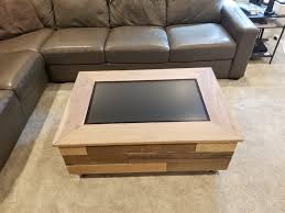 This Touch Screen Coffee Table That I Made Makes For Fun Board Games Http Ift Tt 2fwfjtv Coffee Table Touch Screen Table Made Coffee Table