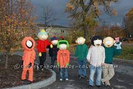 Coolest Homemade South Park Group Costume South Park Costumes Family Halloween Costumes Group Costumes