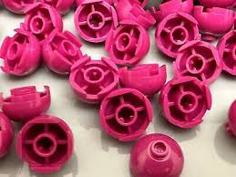 LEGO Brick 2x2 Round, Dome Top, Axle Holder 3262 From Flowers, 10 Pieces