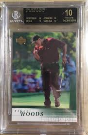 2001 Upper Deck 1 Tiger Woods Rookie Rc Bgs 10 Black Label Highest Graded Card Tiger Woods Upper Deck Golf Tiger Woods