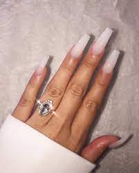 Pin By Gabby G On Girly Long Square Acrylic Nails White Tip Acrylic Nails Airbrush Nails